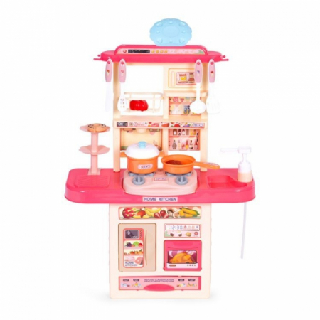 Bucatarie pentru copii cu sunete si accesorii Ecotoys 65T-2 - Roz [2]