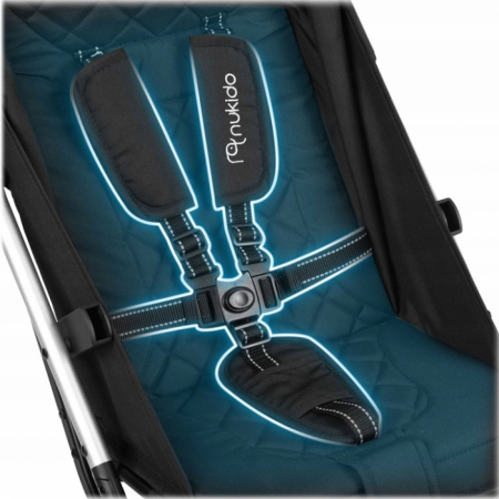 Carucior sport pentru copii, 78 x 33 x 104 cm, Nukido Paseo 716000 - Negru [5]