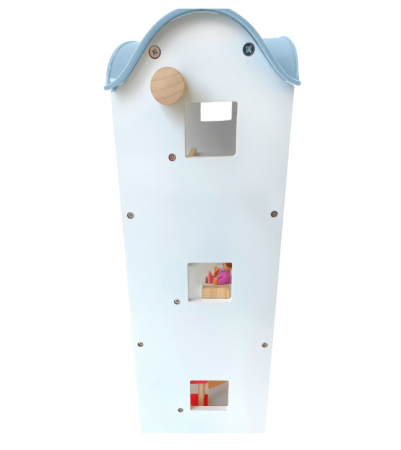 Casa de papusi din lemn, 41 cm, utilata si mobilata [2]