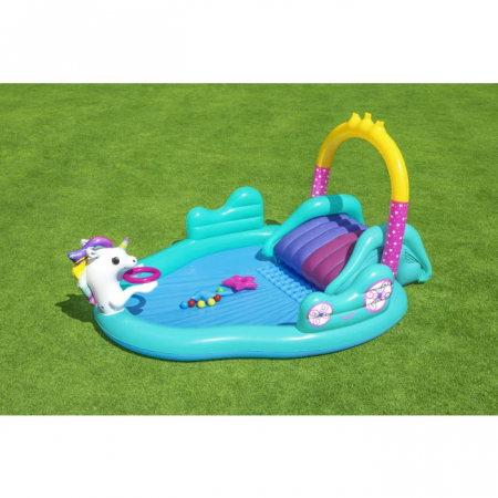 Centru de joaca copii, Bestway Unicorn, gonflabil, PVC, 274 x 195 x 137 cm [2]