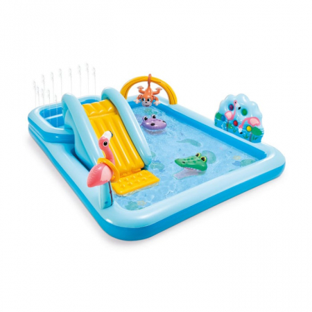 Piscine, Colace si Accesorii Inot Copii - Centru de joaca, gonflabil, Adventure Intex, 244 x 198 x 71 cm