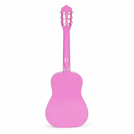 Chitara din lemn cu 6 corzi pentru copii, 86 x 31 cm, Ecotoys HX18026-34 - Roz [2]