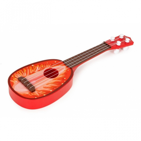 Chitara ukulele pentru copii cu 4 corzi Ecotoys MJ030 - Capsuna [3]