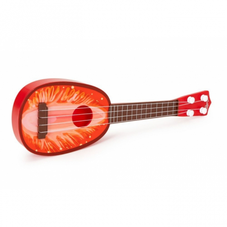 Chitara ukulele pentru copii cu 4 corzi Ecotoys MJ030 - Capsuna [1]