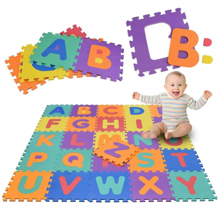 Covor puzzle termic si educativ cu literele alfabetului 26 piese A-Z [2]
