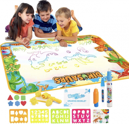 Jucarii Interactive - Covoras cu dinozauri Set educativ desen Marker cu apa