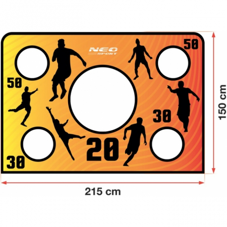 Covoras numerotat pentru poarta de fotbal 215 x 150 cm Neo-Sport 1467 [3]