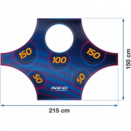 Covoras numerotat pentru poarta de fotbal 215 x 150 cm Neo-Sport 1469 [3]