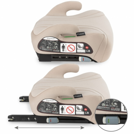 Inaltator auto cu Isofix 125-150 cm Kidwell Bono - Beige [3]