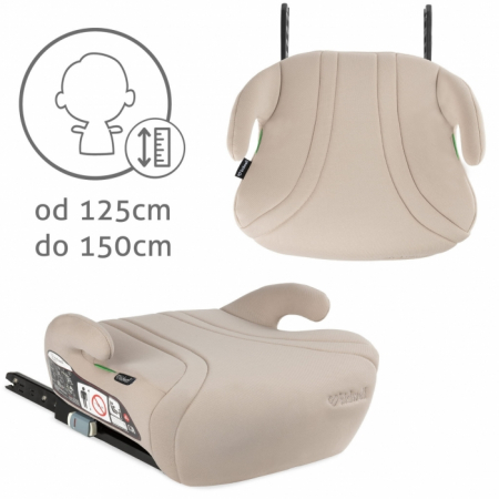 Inaltator auto cu Isofix 125-150 cm Kidwell Bono - Beige [1]
