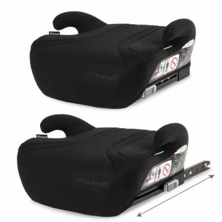 Inaltator auto cu Isofix 125-150 cm Kidwell Bono - Black [2]