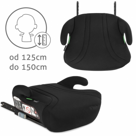 Inaltator auto cu Isofix 125-150 cm Kidwell Bono - Black [1]