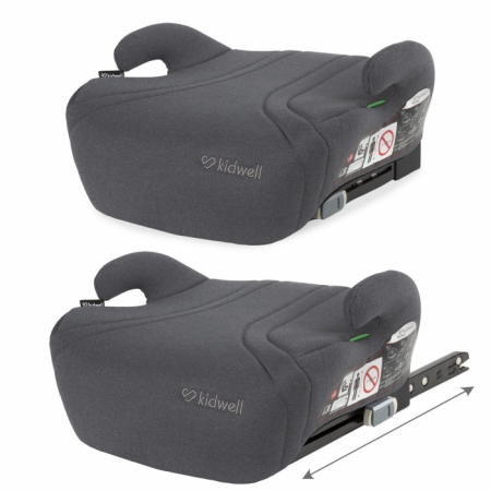 Inaltator auto cu Isofix 125-150 cm Kidwell Bono - Gray [2]