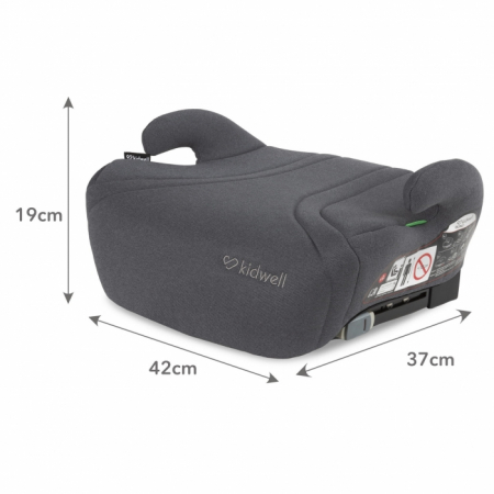 Inaltator auto cu Isofix 125-150 cm Kidwell Bono - Gray [8]