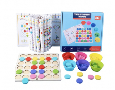 Jocuri de Memorie si Asociere - Joc de tip Montessori – Sudoku si Simetria Culorilor