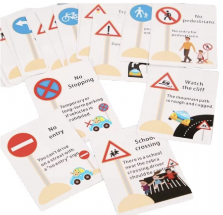 Joc educativ din lemn, Educatia Rutiera, 55 piese, 3 ani+ [2]