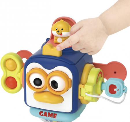 Jucarie interactiva bebelusi – Busy Cube,12 luni [3]