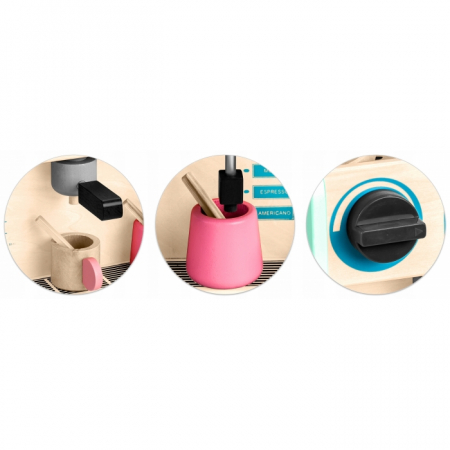 Jucarie interactiva din lemn, coffee shop, Ricokids 785100 - Mint [3]