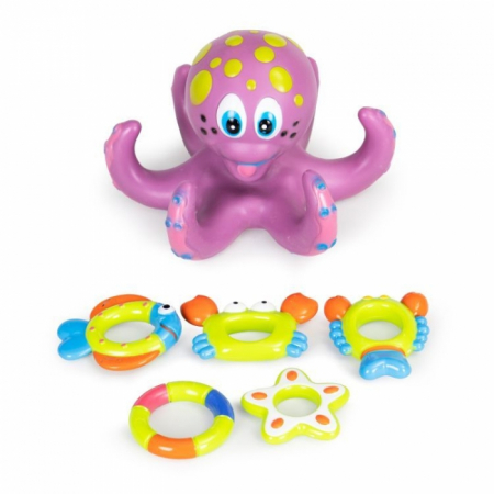 Jucarie interactiva pentru baie Caracatita Plutitoare Huanger HS0578058 [1]