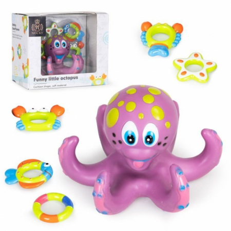 Jucarie interactiva pentru baie Caracatita Plutitoare Huanger HS0578058 [4]