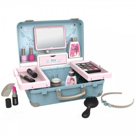 Ateliere si Bancuri de lucru - Jucarie Smoby Gentuta cosmetica My Beauty Vanity cu accesorii