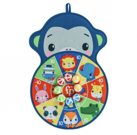 Jucarii Copii 4-5 ani - Jucarie Tinta cu Mingi Moi Maimuta - Fisher Price