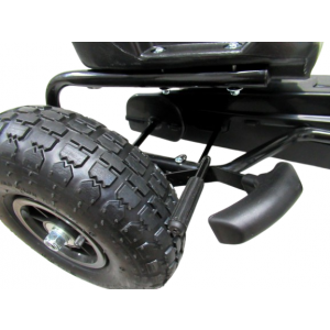 Kart cu pedale Gokart, 3-7 ani, roti gonflabile, G1 R-Sport - Negru [2]