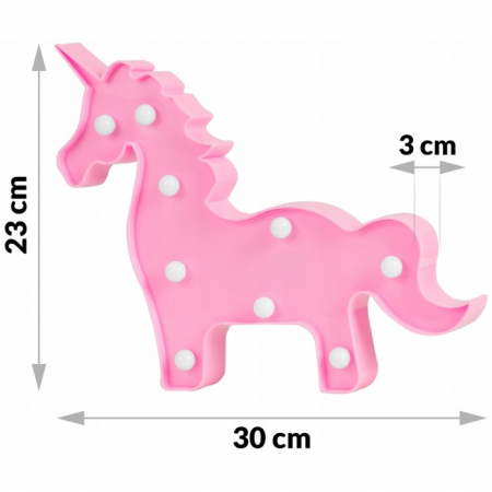Lampa de veghe in forma de unicorn Nukido 740922 - Roz [5]