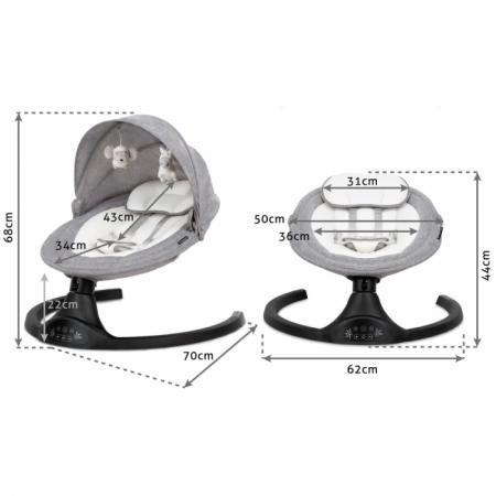 Leagan electric 2 in 1 Kidwell Luxi - Black Dark Melange [1]