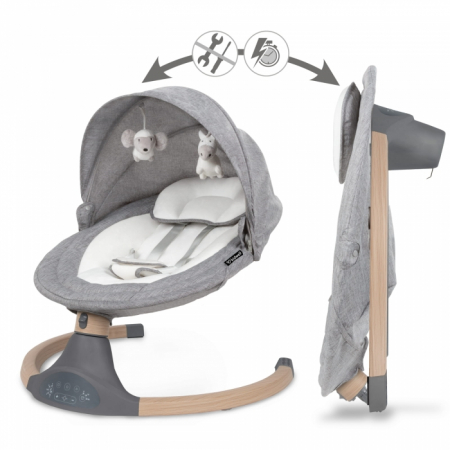 Leagan electric 2 in 1 Kidwell Luxi - Wooden Dark Melange [8]