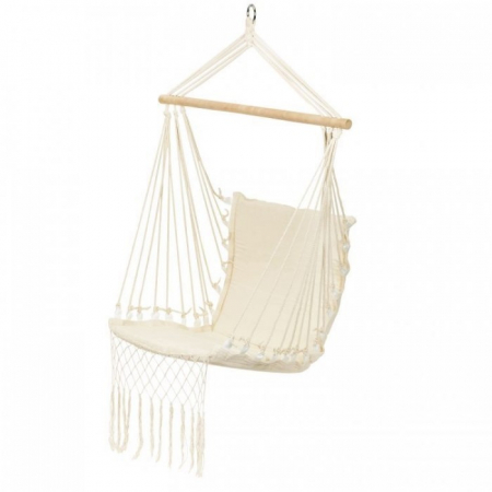 Leagan Suspendat Pentru Interior/exterior, Cu Spatar, Cuib De Barza, 120 kg, GW-923, Alb [3]