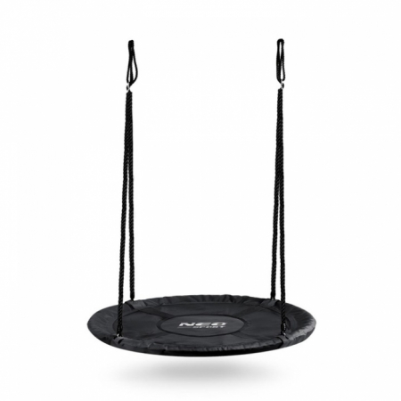 Balansoare  si leagane de exterior - Leagan tip cuib pentru copii XXL, 100 cm, 150 kg, Neo-Sport 110300, Negru