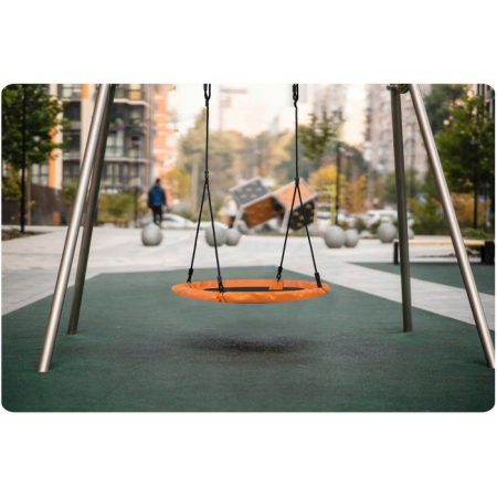 Leagan tip cuib pentru copii XXL, 95 cm, 150 kg, Neo-Sport 1004, Portocaliu [2]