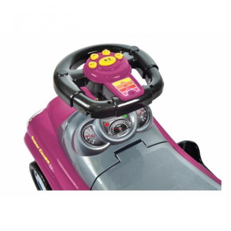 Masinuta de impins Ecotoys 321 Mini Cooper - Roz [3]