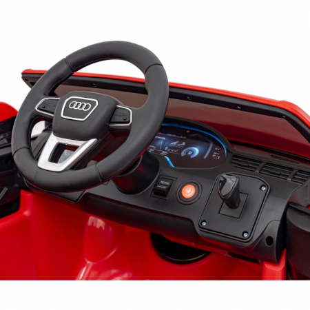 Masinuta electrica cu telecomanda AUDI Q7 NEW LIFT, roti EVA, scaun tapitat, 117x67x54 cm, putere 70W - Rosu [17]