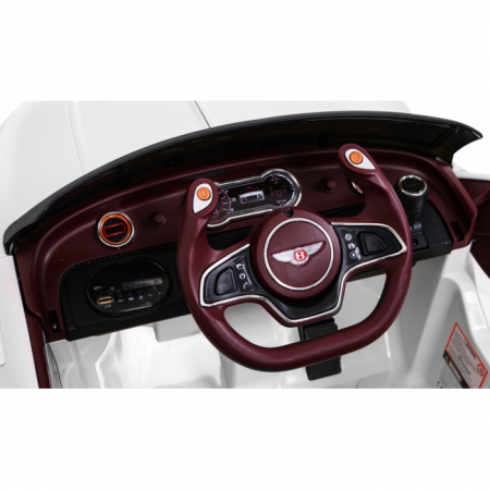 Masinuta electrica cu telecomanda BENTLEY EXP 12, roti EVA, scaun tapitat, 107x59x44 cm, putere 24V - Alb [7]