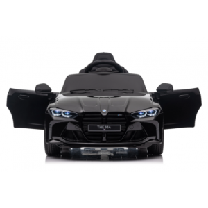 Masinuta electrica cu telecomanda BMW M4, 110x70x50 cm, varsta 1-5 ani, roti EVA, scaun din piele ECO, putere 90W - Negru [3]