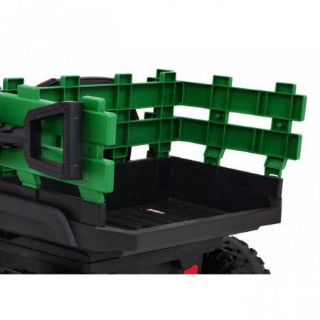 Masinuta electrica cu telecomanda FARMER PICK-UP, roti EVA, scaun tapitat, 116x66x65 cm, putere 70W - Verde [10]