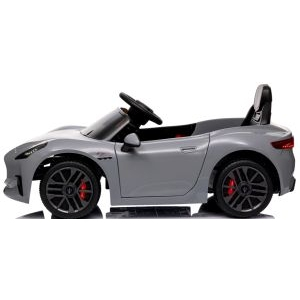 Masinuta electrica cu telecomanda MASERATI GranTurismo, 99x59.5x44 cm, varsta 1-4 ani, roti EVA, scaun din piele ECO, putere 90W - Gri [3]