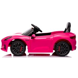 Masinuta electrica cu telecomanda MASERATI GranTurismo, 99x59.5x44 cm, varsta 1-4 ani, roti EVA, scaun din piele ECO, putere 90W - Roz [3]