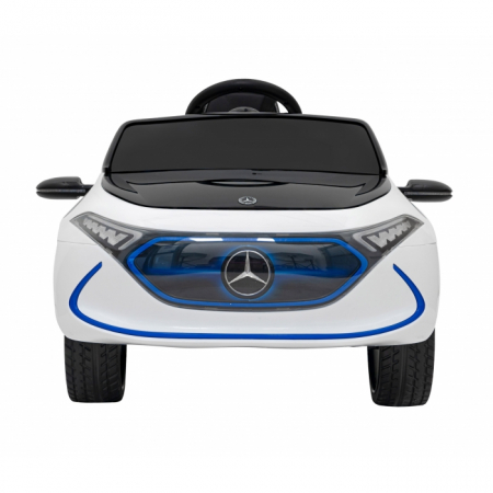 Masinuta electrica cu telecomanda MERCEDES BENZ AMG EQA, roti EVA, scaun tapitat, 101x69x53 cm, putere 70W - Alb [18]