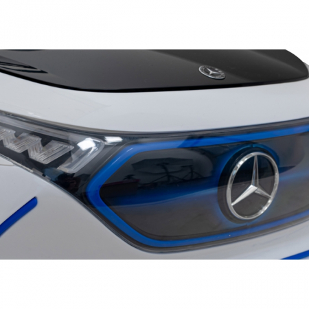 Masinuta electrica cu telecomanda MERCEDES BENZ AMG EQA, roti EVA, scaun tapitat, 101x69x53 cm, putere 70W - Alb [4]