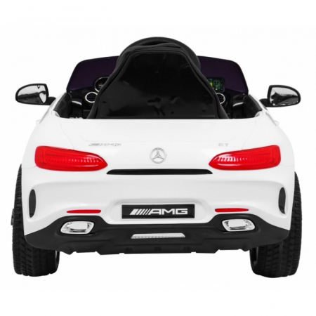 Masinuta electrica cu telecomanda MERCEDES BENZ GT, roti EVA, scaun tapitat, 108x68x48 cm, putere 70W - Alb [5]
