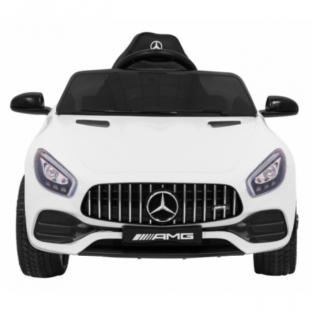 Masinuta electrica cu telecomanda MERCEDES BENZ GT, roti EVA, scaun tapitat, 108x68x48 cm, putere 70W - Alb [2]