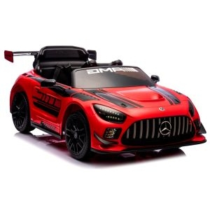Masinuta electrica cu telecomanda MERCEDES GT3 EVO, 114x69x45 cm, varsta 1-5 ani, roti EVA, scaun din piele ECO, putere 90W - Rosu [2]