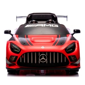 Masinuta electrica cu telecomanda MERCEDES GT3 EVO, 114x69x45 cm, varsta 1-5 ani, roti EVA, scaun din piele ECO, putere 90W - Rosu [1]