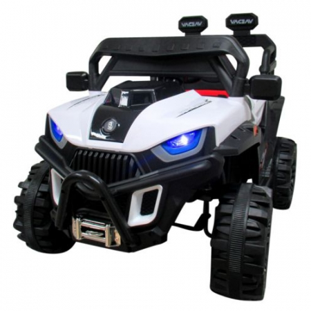 Masinuta electrica cu telecomanda si functie de balansare Buggy X8N, varsta 1-5 ani, putere 70W, roti plastic, R-sport - Alb [0]