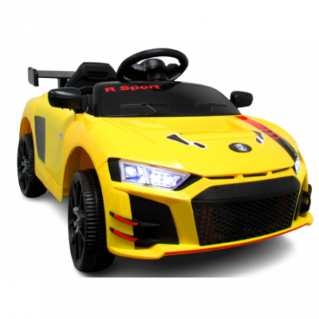 Masinuta electrica cu telecomanda si functie de balansare Cabrio A1 R-Sport - Galben (varsta 1-4 ani) [2]