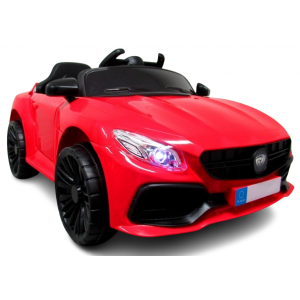 Import - Masinuta electrica cu telecomanda si functie de balansare Cabrio Z6, 88x47x40 cm, varsta 1-4 ani, roti si scaun din plastic, putere 70W, R-Sport - Rosu