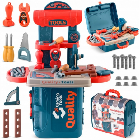 Mini atelier de lucru 3 in 1 cu unelte pentru copii Ricokids 772600 [2]